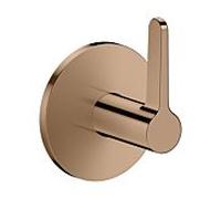 Robinet d'arrêt hansgrohe AXOR One 48772300 pour installation encastrée, or rouge poli, avec poignée à levier