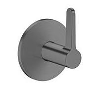 Hansgrohe Robinet d'arrêt AXOR One 48772340 encastré chrome noir brossé poignée à levier