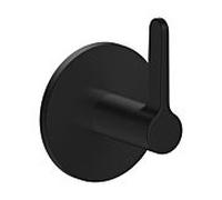 Robinet d'arrêt hansgrohe AXOR One 48772670 encastré, noir mat, avec poignée à levier