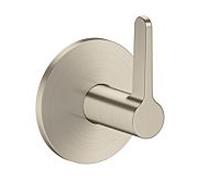 Robinet d'arrêt hansgrohe AXOR One 48772820 pour installation encastrée, nickel brossé, avec poignée à levier
