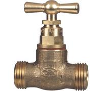 Robinet d'arrêt laiton mâle / mâle sans épaulement Ø 15/21 GRK