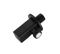 Robinet d'arrêt noir, 1 pièce, vanne d'angle, inverseur en laiton, robinet de toilette, connecteur de pomme de douche, accessoires en laiton massif