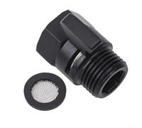 Robinet d'arrêt pour pommeau de douche en laiton massif avec poignée à levier de contrôle du débit, filetage G1/2", finition chrome poli ou noire, pour plomberie de salle de bain et économie d'eau