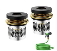 Robinet D'arrêt Pour Pommeau De Douche, Jeu De 2 Raccords Pour Robinets, Vanne D'arrêt De Douche, Pour Plomberie De, Bidet, Aquarium, Camping-Car Et Systèmes Hydrauliques