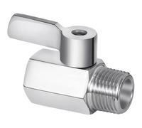 Robinet d'arrêt pour pommeau de douche, mini-robinet à bille en acier inoxydable 304, 1 paquet