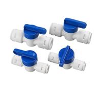 Robinet d'arrêt Quick-Fitting Convient for la vanne de purificateur d'eau 1/4 "3/8" interrupteur tuyau distributeur domestique cuisine 2 Points connecteur sans carte(3I8,5PCS)