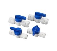 Robinet d'arrêt Quick-Fitting Convient for la vanne de purificateur d'eau 1/4 "3/8" interrupteur tuyau distributeur domestique cuisine 2 Points connecteur sans carte(1I4,1pc)