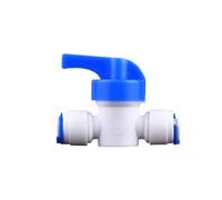 Robinet d'arrêt Quick-Fitting Robinet à bille en ligne 1/4 "3/8", robinet d'arrêt, connexion rapide, filtre eau RO for Aquarium, système d'osmose inverse(1/4")