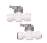 Robinet d'arrêt Quick-Fitting Vanne d'arrêt fiable for purificateur d'eau en copolymère acétal, Joint OD, accessoires de robinet 12mm, 1/2 pièces(2PC(Flat-nose pliers+double-jaw pliers))