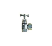 Robinet d'arrêt R21 en laiton chromé Wirquin 9,5mm