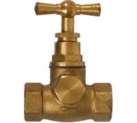 Robinet d'arrêt tête à potence avec purge - GRK - FF 1-2' - Alésage 18,6 mm