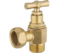 Robinet d'arrêt wc équerre à clapet MF12x17 brut NOYON & THIEBAULT