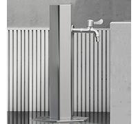 Robinet d'arrosage de Jardin en Acier Inoxydable avec Fonction antigel et Pistolet pulvérisateur, prolongateur de Point d'eau extérieur pour borne d'arrosage, Irrigation et Lavage