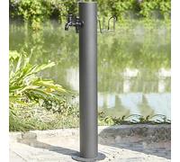 Robinet d'arrosage vertical sur pied, Pompe à eau de jardin manuelle en acier inoxydable avec support(B,20.5 * 86CM)