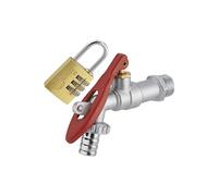 Robinet de à sphère 1/4 tour cadenassable M1/2' (15x21) nez M3/4' (20x27) / NOYON & THIEBAULT - Ø 15 mm + cadenas à combinaison 3 chiffres - 803755