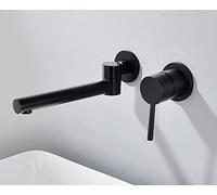 Robinet de Baignoire à Trois poignées, mitigeur de lavabo de Salle de Bains Mural, Pomme de Douche à Main, Robinet de Bain et de Douche BF666 - (Couleur : Ensemble C)