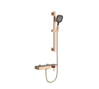 Robinet de Baignoire avec Douchette à Main 3 Jets, Mitigeur Baignoire avec Robinet de Baignoire Cascade et Étagère, Robinet Baignoire avec Conception Des Touches du Piano.
