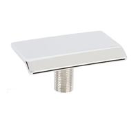 Robinet de Baignoire Cascade Monté au Mur en Acier Inoxydable, Sortie d'Eau pour SPA et Piscine, avec Embout G1/2 et Conception à Arc Élégant pour Débit d'Eau Stable