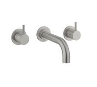 Robinet de baignoire Crosswater MPRO - avec partie encastrable - inox brossé PRO330WV = UK-130ROUGH + PRO330TRIMV