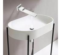 Robinet de baignoire mural en acier inoxydable avec rotation à 180 degrés et buse pliable, système de douche dissimulé pour décoration de salle de bain contemporaine (gris)