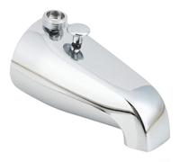 Robinet de baignoire mural en alliage de zinc blanc avec raccord de douche à main pour décoration de salle de bain moderne, facile à nettoyer, finition polie standard de 1,27 cm, utilisation en zone