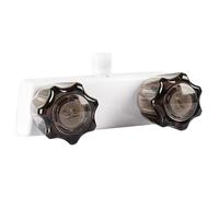 Robinet de baignoire pour camping-car avec inverseur de douche - Robinet de douche pour remorque de camping, robinet de remorque externe à 2 boutons pour une utilisation quotidienne et voyage