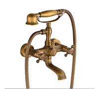 Robinet de baignoire rétro nostalgique - En laiton - Pour maisons, salles de bains, hôtels, appartements et autres endroits - 12 x 28 cm - Bord lisse et filetage dense