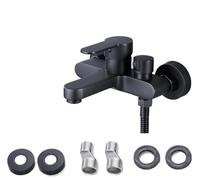 Robinet de baignoire, robinet douche noir, mitigeur à ouverture latérale, triple mélangeur d'eau chaude et froide, accessoires salle bains Pour les Salles de Bains(Type 1)