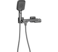 Robinet de baignoire thermostatique mural avec cascade, indicateur de température, robinet mitigeur élégant pour douche et baignoire - Chrome moderne Grifo de Bañera