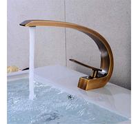 Robinet de bassin en or brosse LWX