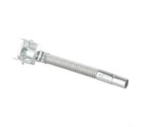 Robinet de bec métallique pour bidon, embout d'arrosage flexible avec joint, compatible avec les récipients de 5L, 10L, 20L, argent, longueur totale 30cm, diamètre 2cm