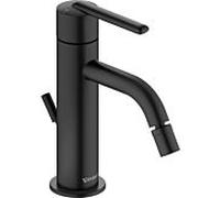 Robinet de bidet pour balcon Duravit BA2400001046, saillie 119 mm, avec tirette garniture de vidange , noir mat