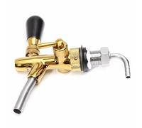 Robinet de bière réglable avec tige G5/8 avec placage chromé pour robinet Kegerator (doré)
