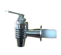 Robinet de bouteille de vin en plastique de 17 mm - Valve de distribution efficace pour réservoir d'eau, bocal et bar - Argenté