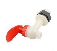 Robinet de bouteille de vin en plastique pour distributeur de réservoir d'eau - Rouge/blanc, pour une installation facile de la vanne à bec verseur pour boissons, eau, bouteilles de vin