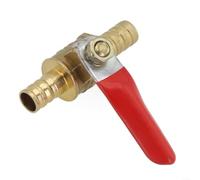 Robinet de carburant en laiton 8 mm avec poignée en silicone pour tracteur de moto pour quad et tondeuse à gazon Joint fiable Long Montage facile