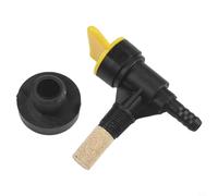 Robinet de carburant et œillet pour tondeuses autoportées avec réservoir de carburant AM293 AM294 | Kit de rechange de valve à essence pour tracteur de pelouse | Construction en plastique et en métal