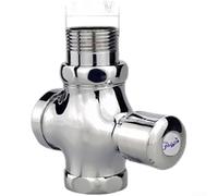 Robinet de chasse d'eau en laiton massif pour urinoir et squat avec mécanisme d'arrêt automatique retardé et chrome poli pour la protection de la surface (B)
