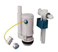Robinet de chasse d'eau pour réservoir de WC Linear Control Toilet Fitting Outlet Valve Water Saving Flush Kit Tank Drain Fittings System(Slpit side inlet)