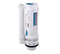 Robinet de chasse d'eau pour réservoir de WC Split Toilet Drain Valve Two-button Water Outlet Dual Flush Fill Tank Fittings Cistern(18.5 X 6.5 X 6.5cm)