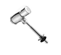 Robinet de chasse d'eau pour urinoir en alliage de zinc Outil De Commutation Valve Chasse D'eau D'urinoir Pressé À La Main En Laiton Argenté