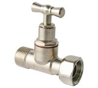 Robinet de chasse droit chromé 12/17