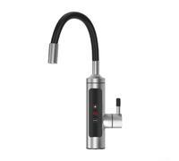 Robinet de chauffe-eau électrique, chaud et froid, pour cuisine, salle de bain, chauffage rapide, sans réservoir, en acier inoxydable, 220 V