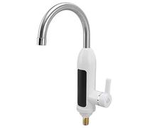 Robinet de Chauffe eau Instantané 3000W, Robinet de Chauffe eau électrique Instantané Sans Réservoir Rotatif à 360 Degrés, Robinet de Chauffage Rapide de Cuisine, Avec Affichage Numérique LED(UE)