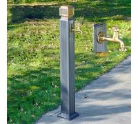 Robinet de colonne d'eau de jardin autonome - Support de tuyau vertical anti-gel et robinet pour un accès facile, support de sol durable, solution d'arrosage efficace pour jardins et cours