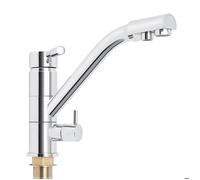 Robinet de Cuisine 3 en 1 Rotatif à 360 - Robinet d'Évier pour Cuisine avec Filtre à Eau Intégré - pour Eau Chaude/ Froid/ Purifiée