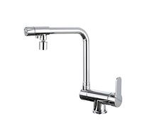 Robinet de Cuisine 3 Voies 2 Mode Mitigeur Cuisine Rabattable Rotatif à 360° Mitigeur D'evier de Cuisine avec Sortie Eau Filtrée-Chrome