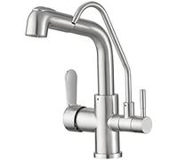 Robinet de cuisine à 3 voies avec col de cygne et purificateur d'eau potable pour la maison et la cuisine