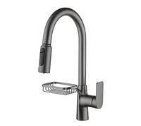 Robinet de cuisine à 3 voies avec putain de pulvérisateur pivotant pivotant évier multifonctionnel Tap polyvalent 3 fonction robinet de cuisine pour un nettoyage et une cuisson faciles LWX