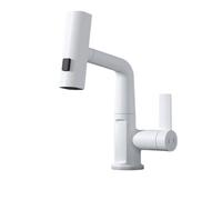 Robinet de cuisine à affichage numérique noir avec purat à soulèvement de ruisseau Stream Basfall Basin Faucet pour le mélangeur de lavabo à eau froide chaude pour laver la salle de bain Bar Bar